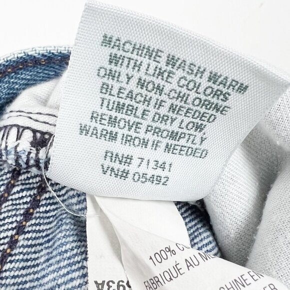 L. L. Bean Jeans Original Fit/Relaxed Rigid Denim. Medium Blue Wash. Size 12 - Picture 6 of 16